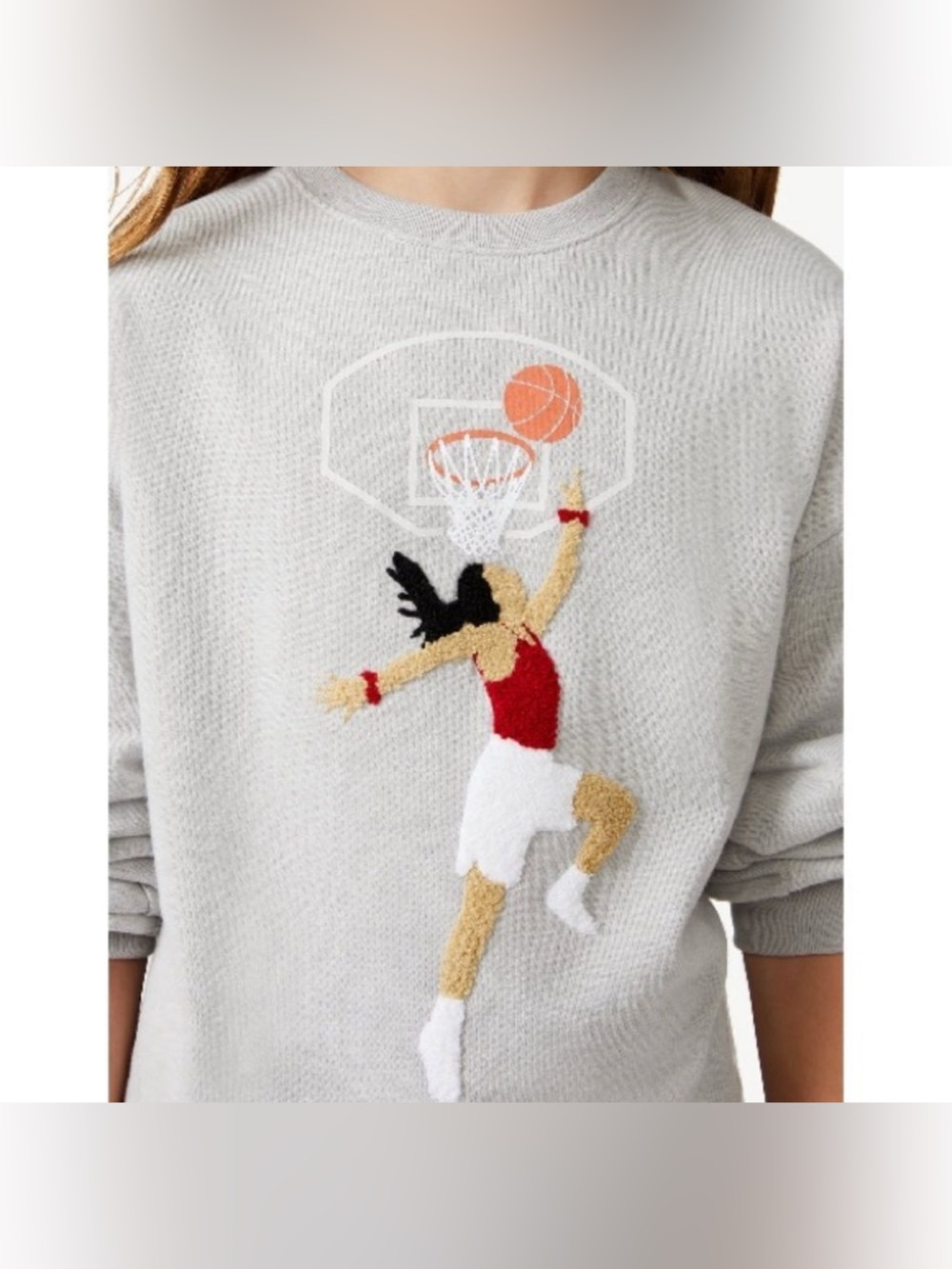 Free Assembly Female Basketball Sweatshirt - Picture 2 of 6
